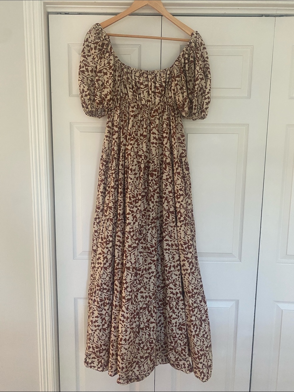 Matteau Brown Floral Dress Size 0